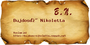 Bujdosó Nikoletta névjegykártya